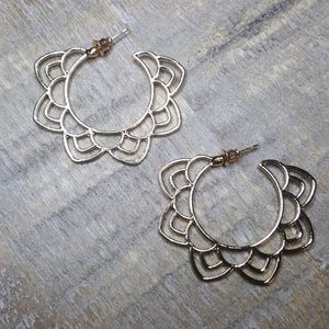 Lotus flower earrings